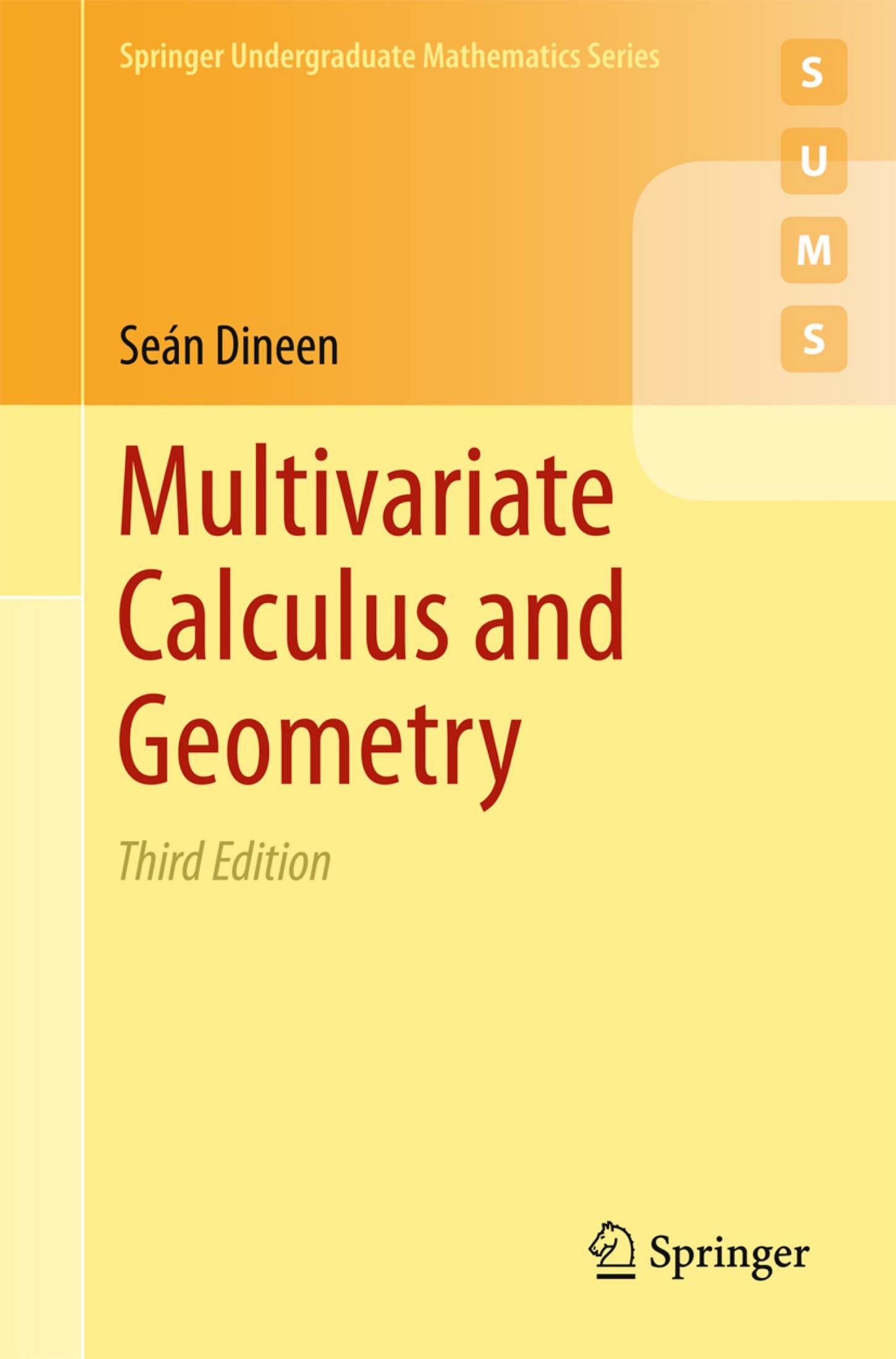 Multivariate Calculus and Geometry [3e]