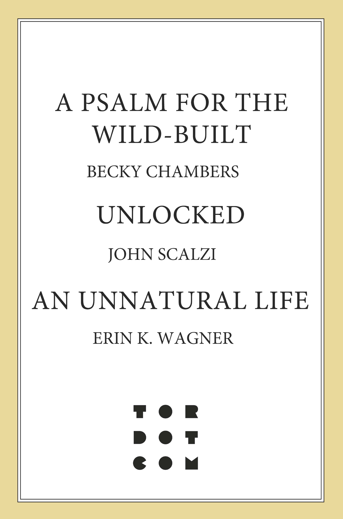 Tordotcom: Chambers, Scalzi, Wagner