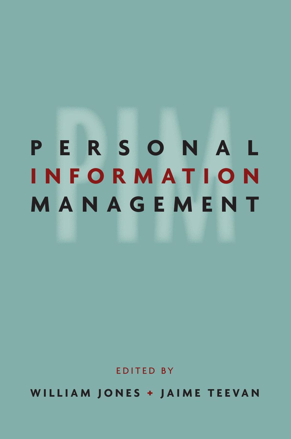 Personal Information Management