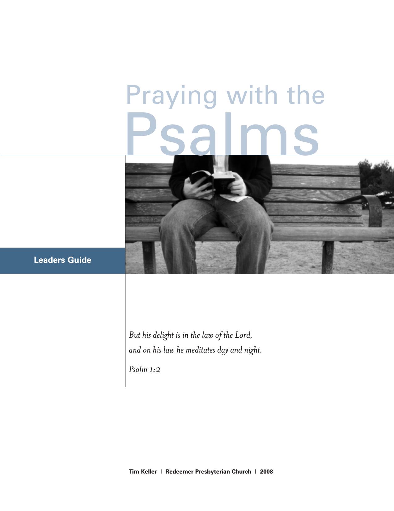 Praying with the Psalms Leaders' Guide